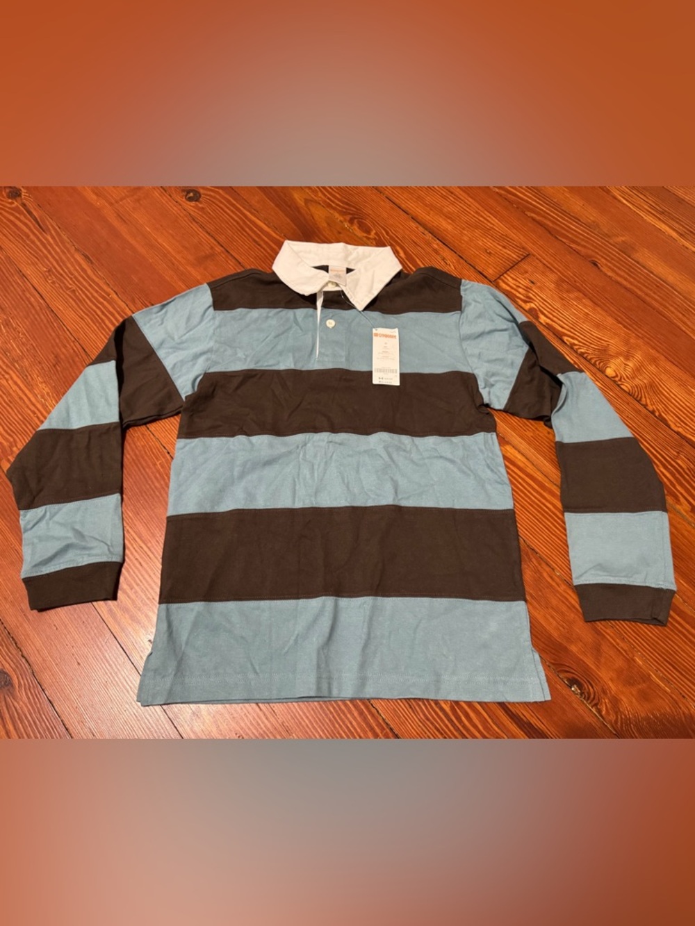 #5 Boys NWT Gymboree Long Sleeve striped polo size 12